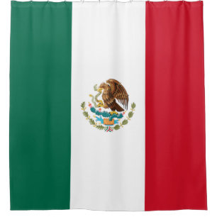 Mexicaanse vlag (Mexico) Douchegordijn