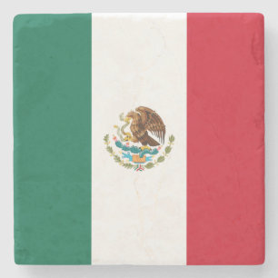 Mexicaanse vlag (Mexico) Stenen Onderzetter