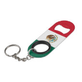 Mexicaanse vlag mini flessenopener (Voorkant Gekanteld)