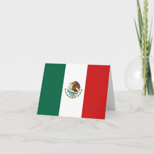Mexicaanse vlag Notitiekaart