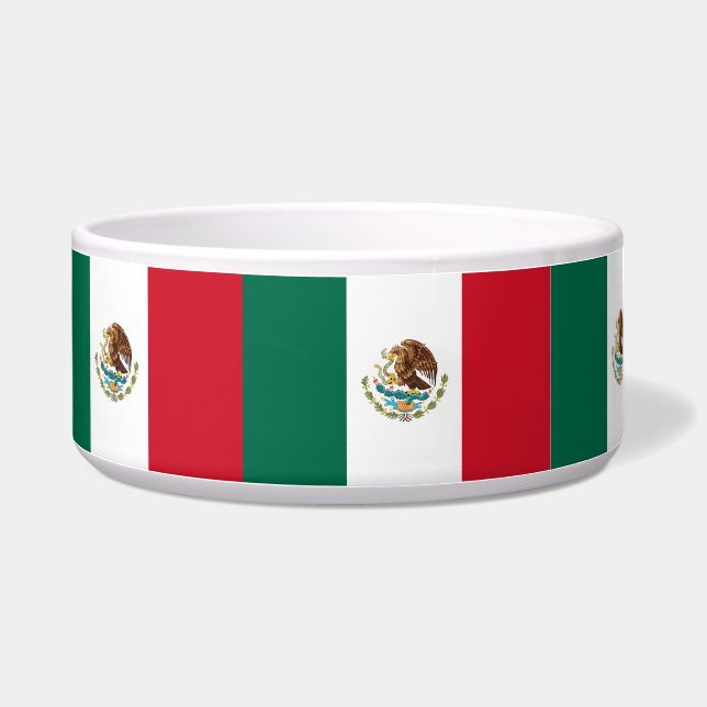 Mexicaanse vlag Pet Bowl Voerbakje (Links)