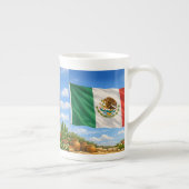 Mexicaanse vlag porselein kop (Rechts)
