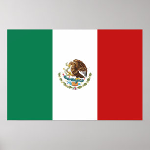 Mexicaanse vlag poster