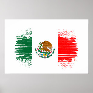 Mexicaanse vlag poster