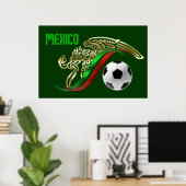 Mexicaanse vlag poster (Thuiskantoor)