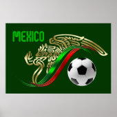 Mexicaanse vlag poster (Voorkant)