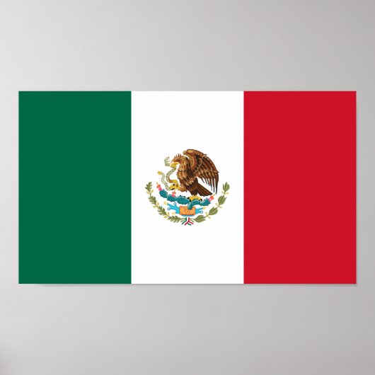 Mexicaanse vlag poster (Voorkant)
