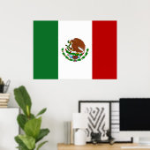 Mexicaanse vlag poster (Thuiskantoor)