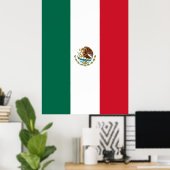 Mexicaanse vlag poster (Thuiskantoor)