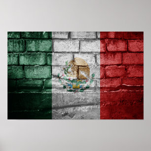 Mexicaanse vlag poster