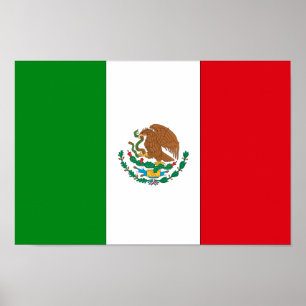 Mexicaanse vlag poster