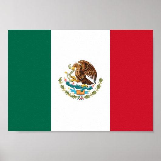 Mexicaanse vlag poster (Voorkant)