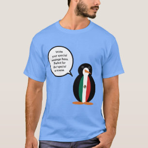 Mexicaanse Vlag Pratende Mevr. Pinguïn Heren T-shirt