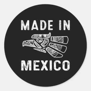 Mexicaanse vlag Pride Hecho en Mexico Ronde Sticker