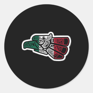 Mexicaanse vlag Pride Hecho en Mexico Ronde Sticker