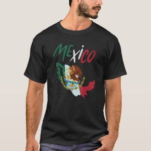 Mexicaanse vlag Pride Retro Apparel T-shirt