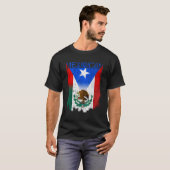 Mexicaanse vlag Puerto Rico Flag Boricua Chi T-shirt (Voorkant volledig)