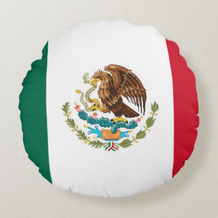 Mexicaanse vlag rond kussen