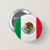 Mexicaanse vlag ronde button 5,7 cm (Voorkant /achterkant)