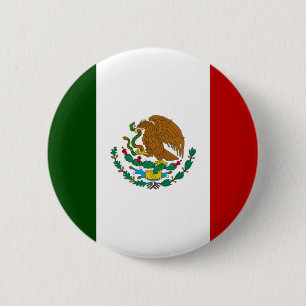Mexicaanse vlag ronde button 5,7 cm