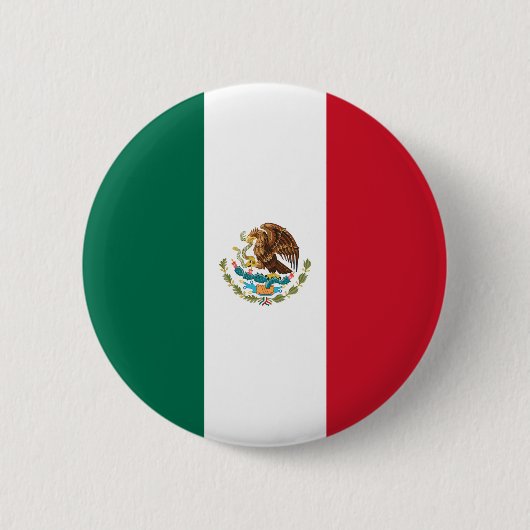 Mexicaanse vlag ronde button 5,7 cm (Voorkant)