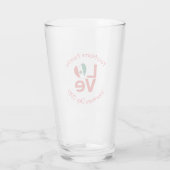 Mexicaanse Vlag Rood LIEFDE Glas (Achterkant)