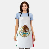 Mexicaanse vlag schort (Gedragen)