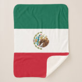 Mexicaanse vlag sherpa deken (Voorkant)
