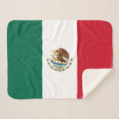 Mexicaanse vlag sherpa deken (Voorkant (horizontaal))