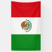 Mexicaanse vlag spandoek (Verticaal)