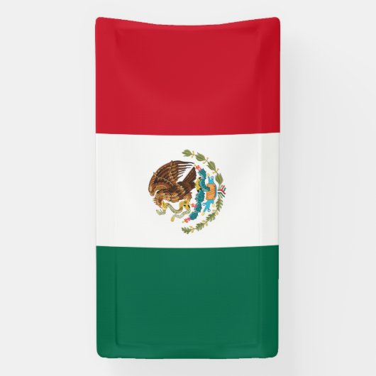 Mexicaanse vlag spandoek (Verticaal)