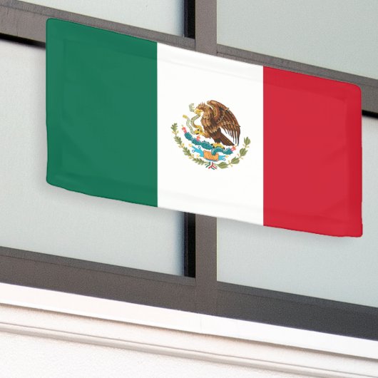 Mexicaanse vlag spandoek (Buitenkant Gebouw)