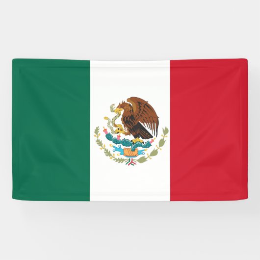 Mexicaanse vlag spandoek (Horizontaal)
