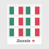 Mexicaanse vlag sticker (Vel)