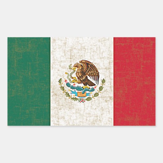 MEXICAANSE VLAG STICKER (Voorkant)