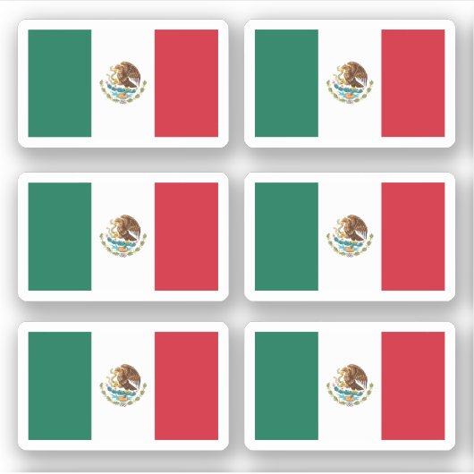 Mexicaanse vlag sticker (Voorkant)