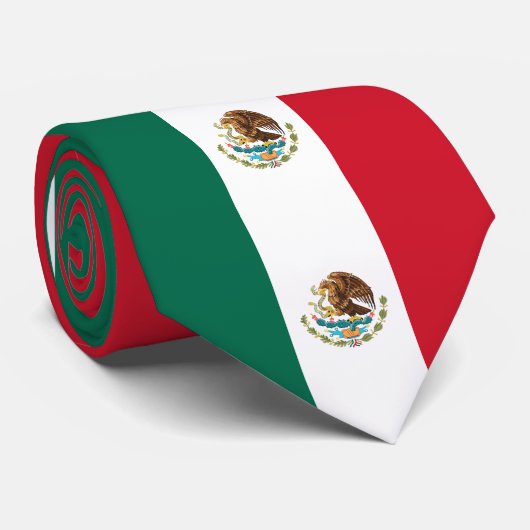 Mexicaanse vlag stropdas (Opgerold)