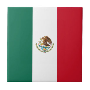 Mexicaanse vlag tegeltje