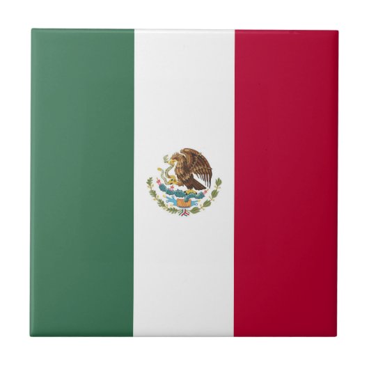 Mexicaanse vlag tegeltje (Voorkant)