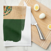 Mexicaanse vlag theedoek (Quarter Fold)