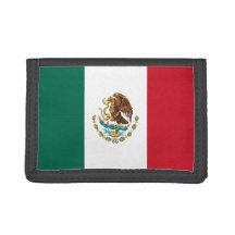 Mexicaanse vlag TriFold Nylon Wallet