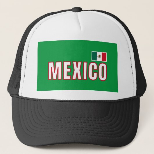 Mexicaanse vlag trucker pet (Voorkant)