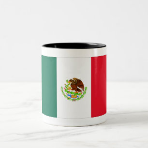 Mexicaanse vlag tweekleurige koffiemok