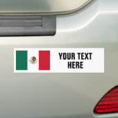 Mexicaanse vlag van Mexicaanse douane-bumpersticke Bumpersticker (Op auto)