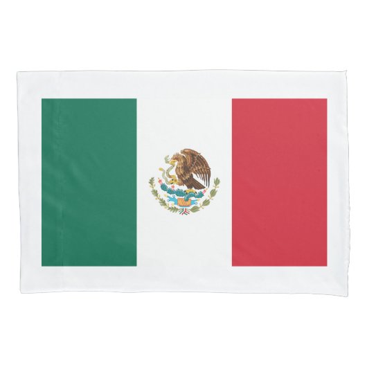 Mexicaanse vlag van Mexico aangepaste vlag kussens Kussensloop (Voorkant)