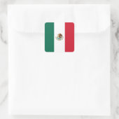 Mexicaanse vlag vierkante sticker (Tas)