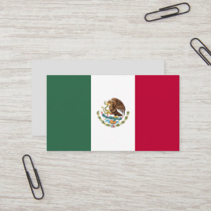 Mexicaanse vlag visitekaartje