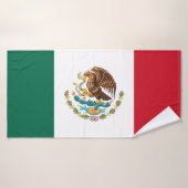 Mexicaanse vlag - vlag van Mexico Badhanddoek (Badhanddoek)