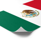 Mexicaanse vlag - vlag van Mexico Poster (Hoek)