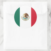Mexicaanse vlag, Vlag van Mexico Ronde Sticker (Tas)